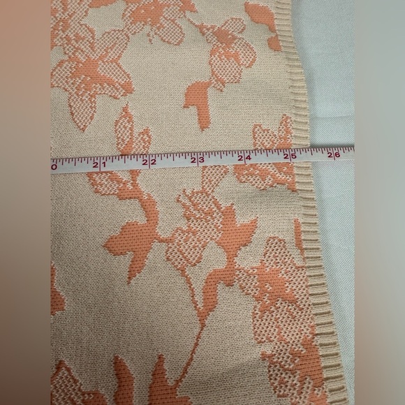 NWT INC International Concepts pretty pastels pink peach cream Puff Sleeve knit - Picture 10 of 11